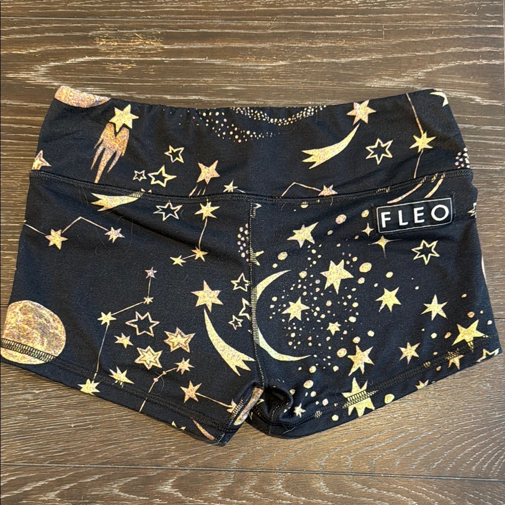 FLEO Black Starry Night Shorts